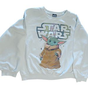 Star Wars Baby Yoda Sweatshirt Juniors Size XXL (19) Long Sleeve